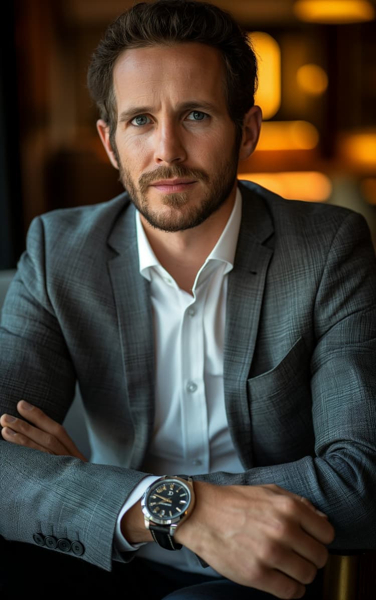 Professional headshot of a man in business attire